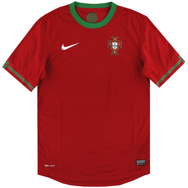 Portugal maillot domicile vintage maillot de football maillot de première équipe de football pour hommes sweat - shirt 2012 - 2013 